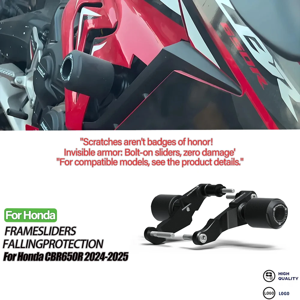 

CBR650R 2024-2025 For Honda CB650R CBR650R 2025 Motorcycle Falling Protection Frame Slider Fairing Guard Crash Pad Protector