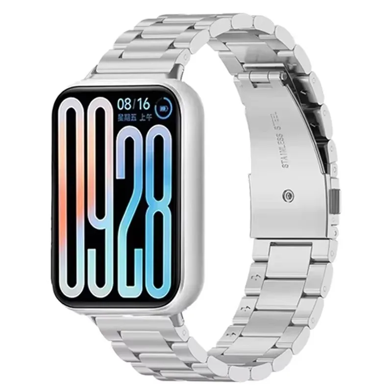 Для Redmi Watch 4 5, металлический ремешок Correa для часов Mi Band 9Pro, ремешок Mi Band 8 Pro, ремешок из нержавеющей стали