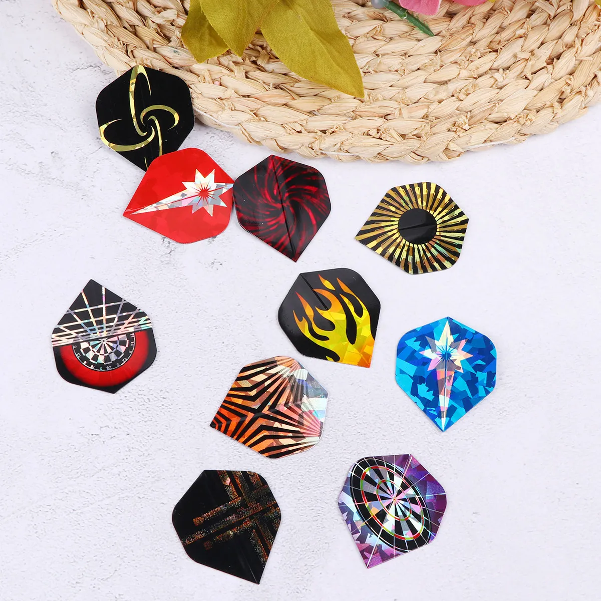 

30 Pcs Cool Dart Wings Flight Tail Outdoor Flights Creative Accessories Accessory
