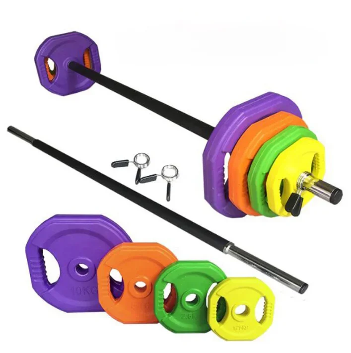 -Factory Direct Adjustable Weight Home Gym Equipment 10/20/30/40/50 KG Pump Barbell Set Body Building Weight Lifting Pump