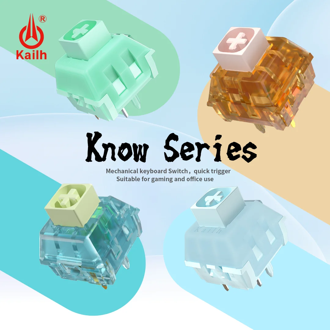 Kailh 익스피리언스 패키지 믹싱 기계식 키보드 박스 스위치, 용수철, 여름, 가을, 겨울, Know 시리즈 박스 스위치 
