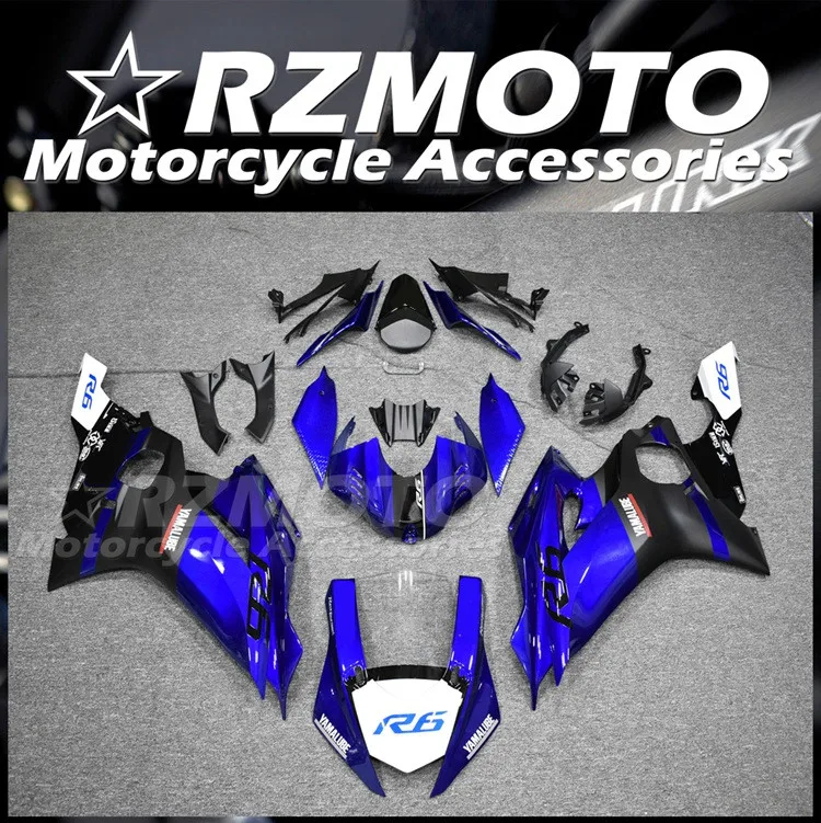 4Gifts New ABS Fairings Kit Fit For YAMAHA R6 2017 2018 2019 2020 2021 2022 2023 17 18 19 20 21 22 23 Bodywork Set Custom Blue