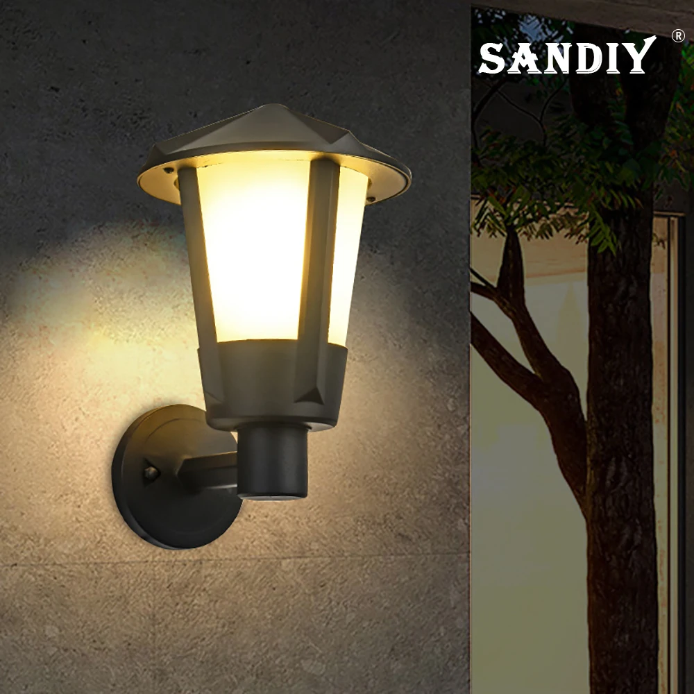 

SANDIY European-style Waterproof IP55 Patio Outdoor Wall Lights Balcony Aisle Home Outdoor Villa Gate Exterior Wall Lights E27