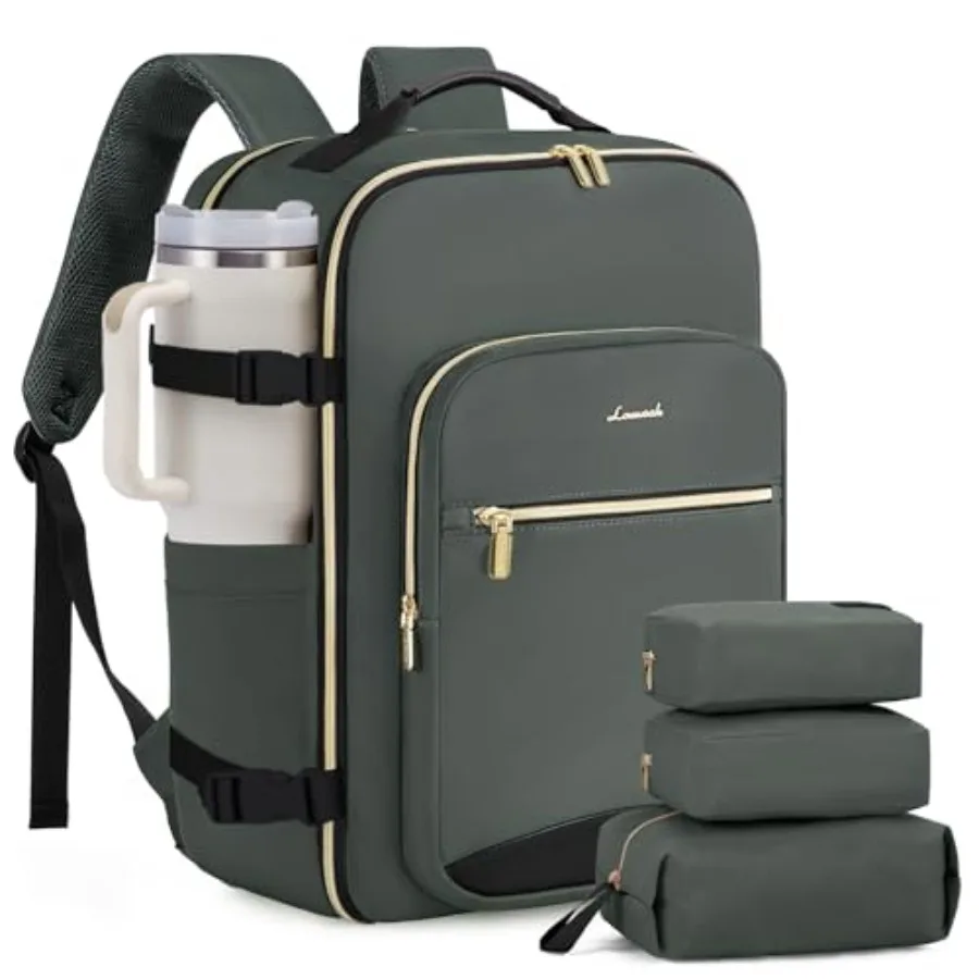 

40L Large Travel Backpack for Women Men, 17 Inch Carry on Backpack for Traveling on Airplane, Personal Item Travel Bag Airline
