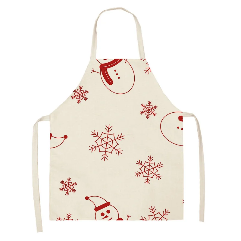 Women\'s kitchen apron Linen man Children\'s Big size Child girl Waterproof funny Half Work Coffee art Merry Christmas winter