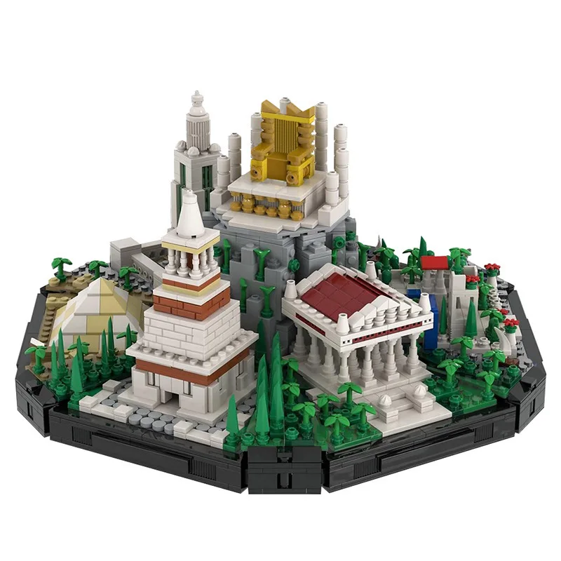 

Конструктор MOC: Замок, Древние чудеса света, Модульная модель для сборки, Игрушки для детей и взрослых, Подарки на праздники, Декоративное украшение