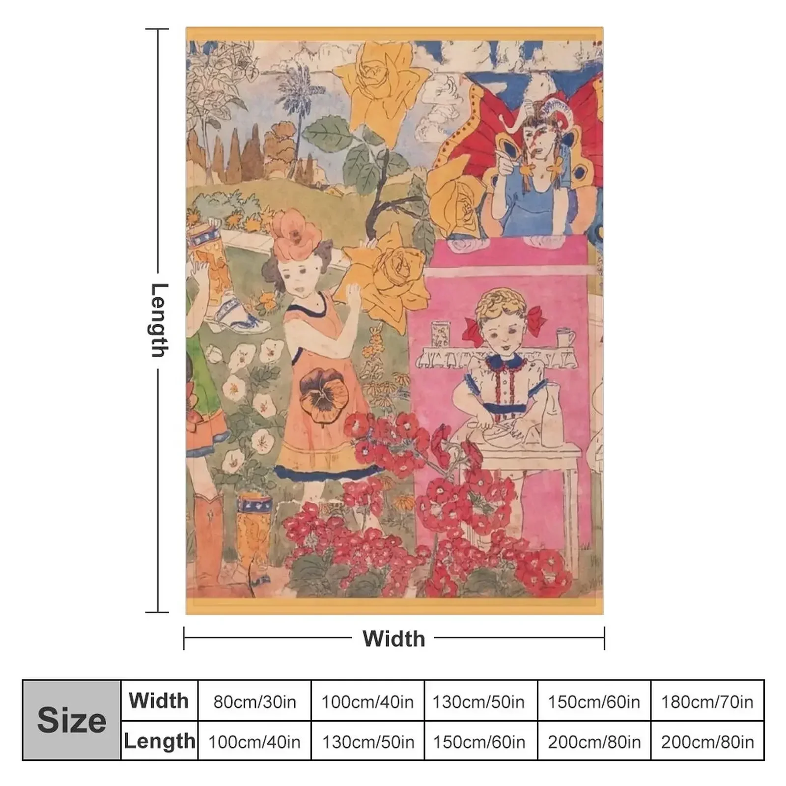 Henry Darger art Throw Blanket Sleeping Bag christmas gifts Soft Plush Plaid for winter Blankets