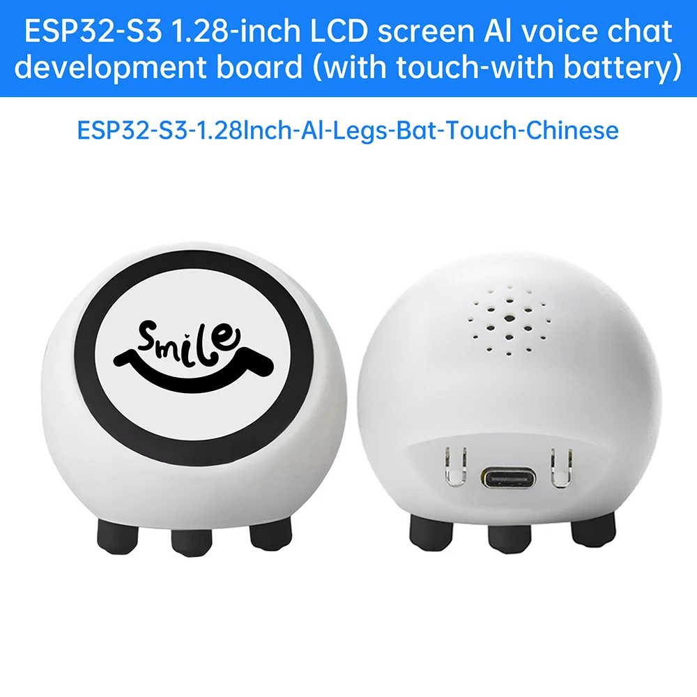 DeepSeek AI Sprachchat-Roboter ESP32 Touchscreen 1,28 Zoll N16R8 ESP32 S3 Display ESPHome Assistant WLAN-Wetteruhr für XiaoZhi