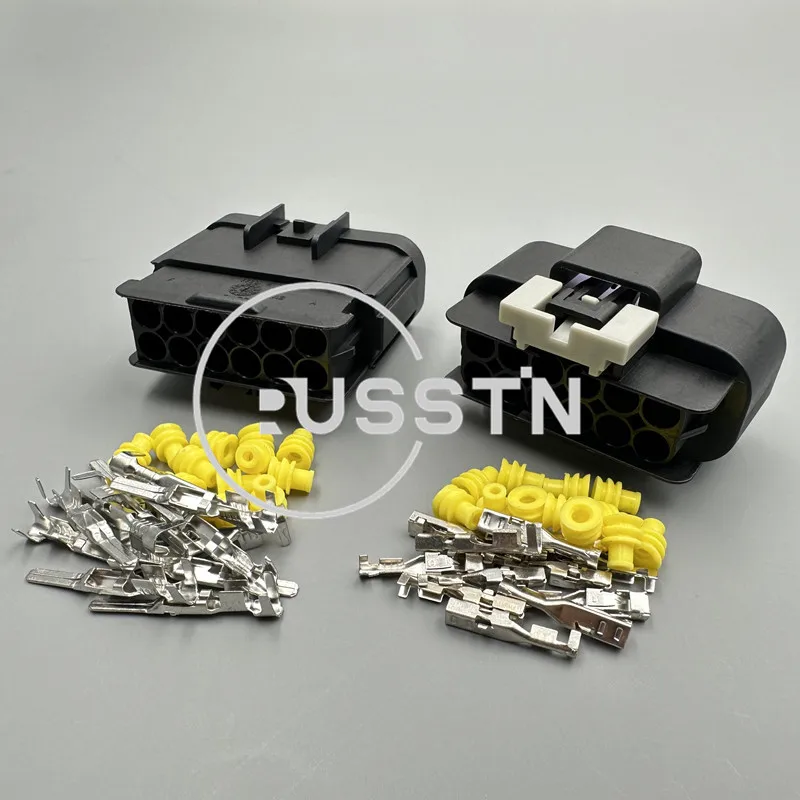 1 Set 12 Pin Automotive Waterproof Socket AC Assembly Electrical Auto Connector For Car Cable Wiring Harness 15326915 15326910