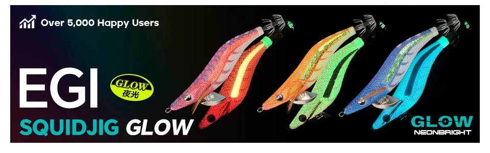 LETOYO Mini Egi Tintenfisch-Köder 1.8 # -2.5 # Leuchtender Tintenfisch-Jig aus Holz, Garnelenhaken für den Fang von Tintenfischern und Oktopusen. – Detail 7