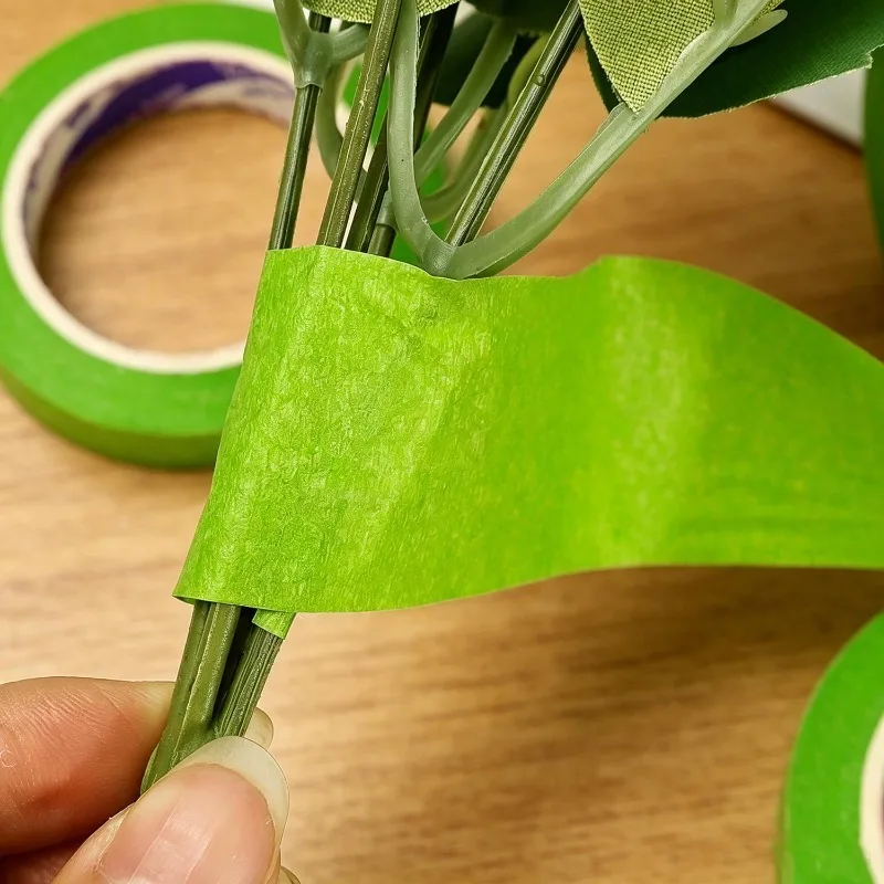 Green Masking Tapes Self Adhesive Wall Painting Edge Stickers DIY Crafting Writable Paper Tapes Home Office Decoration Decals