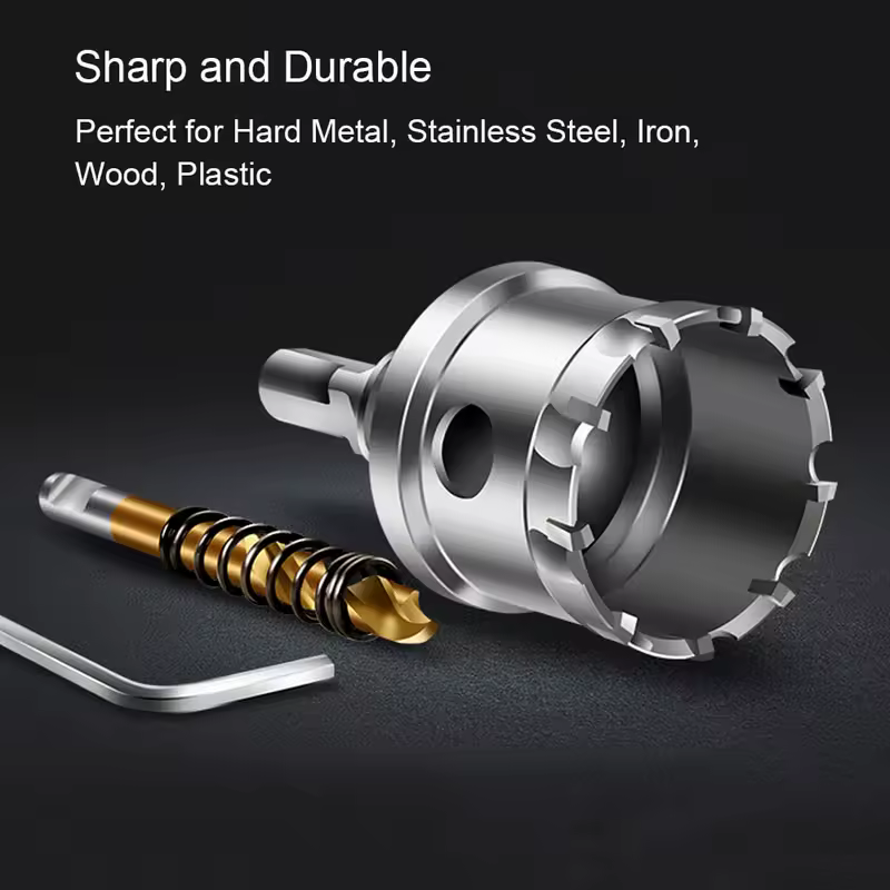 1 pc 5A Carbide Tip TCT Drill Bit Hole Saw 12-150mm Drill Bit Set Hole Saw Cutter For Stainless Steel Metal Alloy Drilling - Image 3