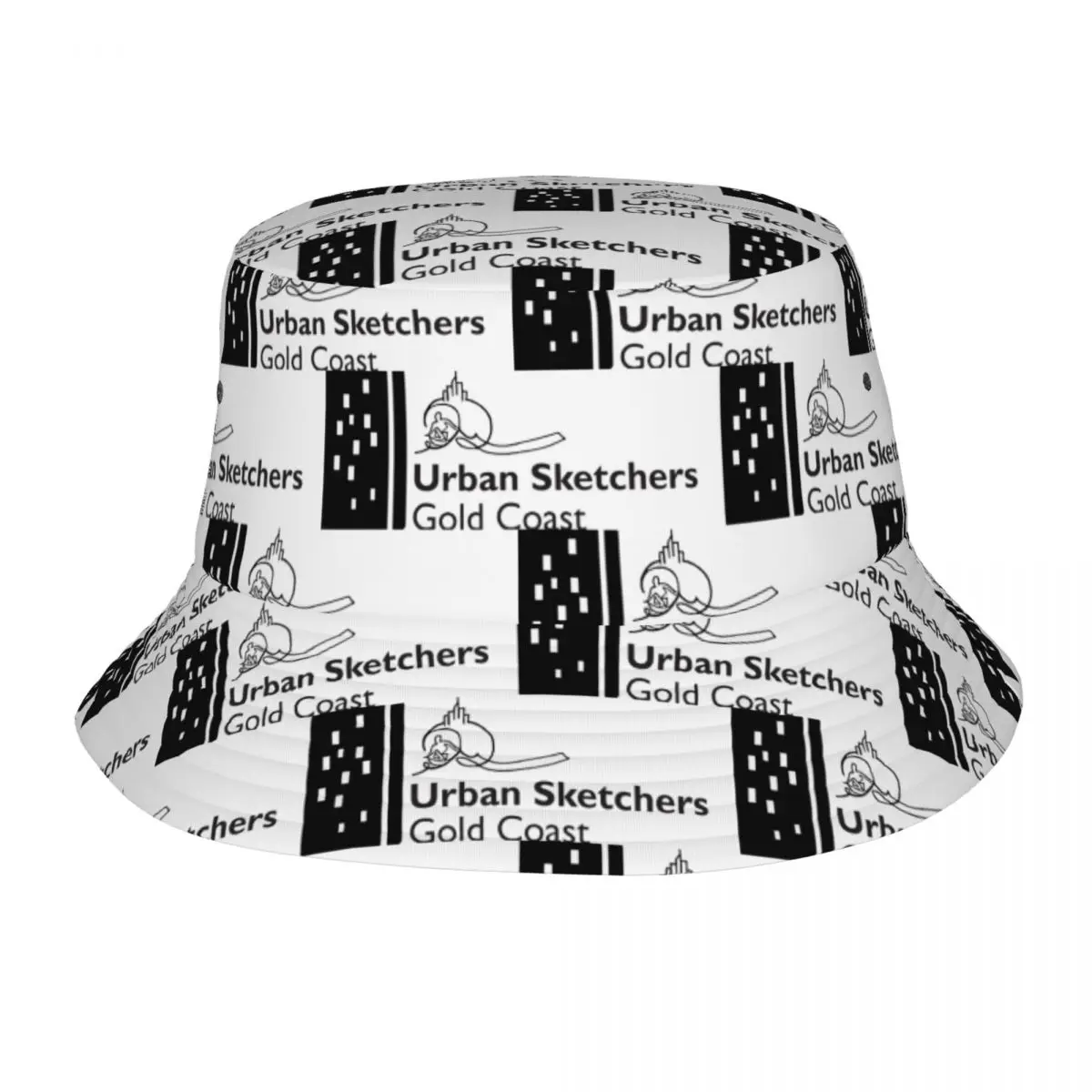 USk Gold Coast Large Black Logo Bucket Hat Panama For Kids Bob Hats Autumn Fisherman Hats For Summer Fishing Caps Man Woman