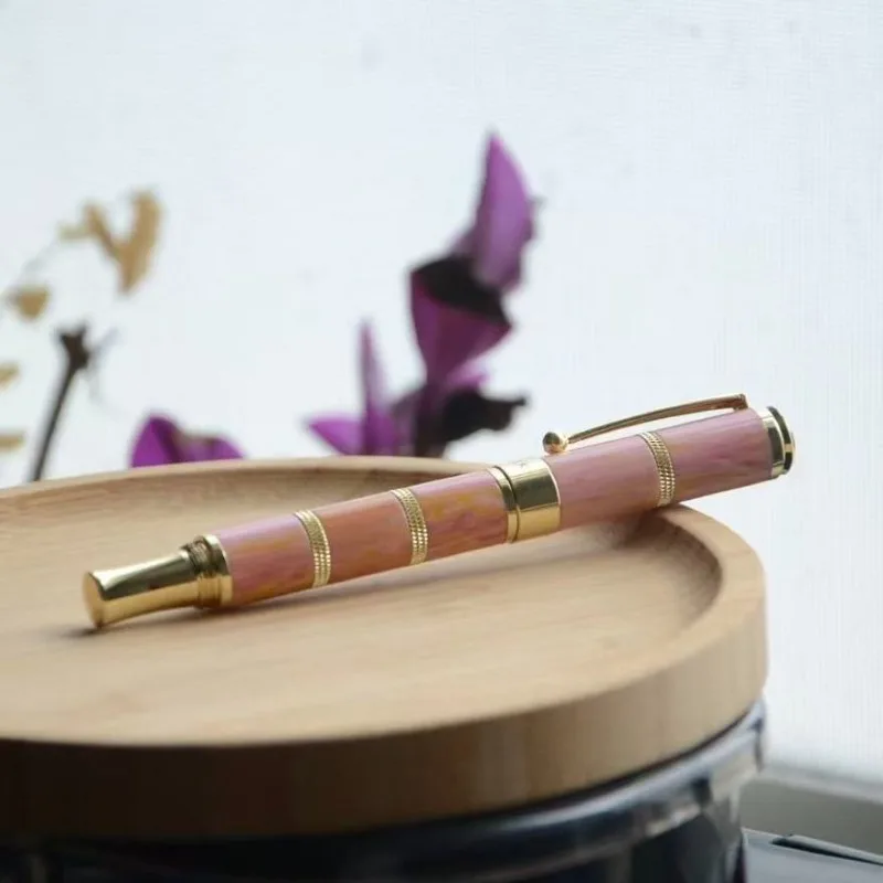 latest model Majohn Brass Fountain PenMONTEELK Flex 0.5-2.0 Nib with Gift Business Writing Office School F Pen Luxury Stationery