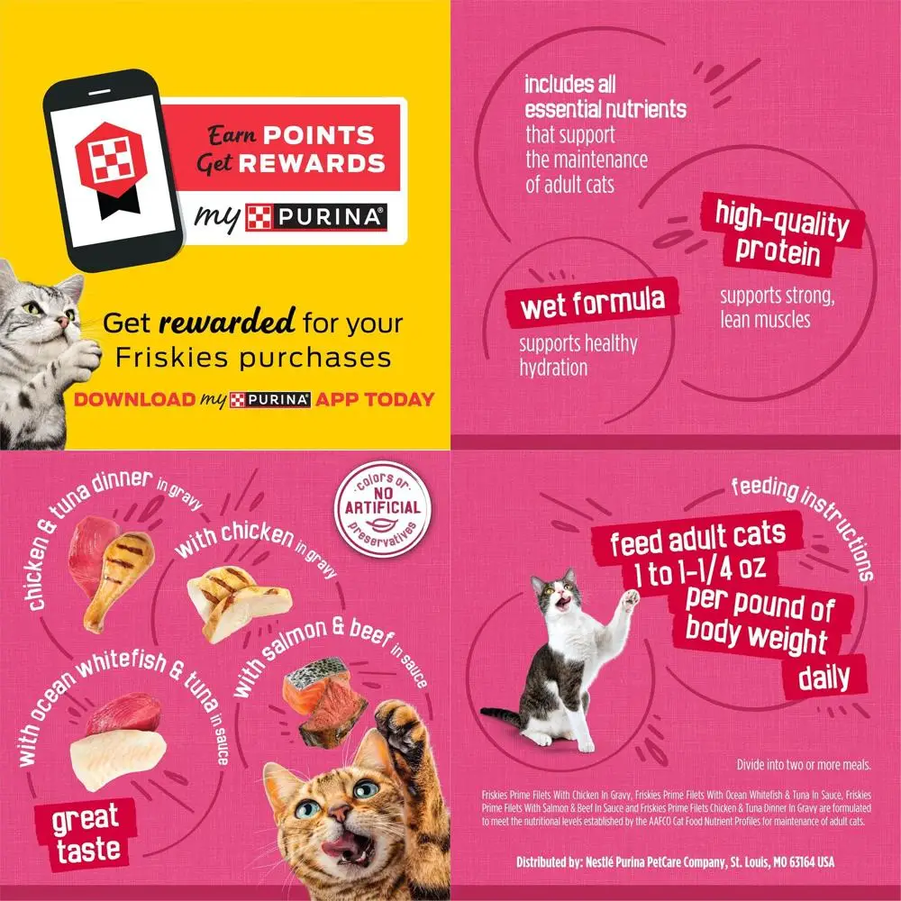 

Набор влажных кормов для кошек Gravy, 40 банок по 155 г, включая любимые филе Prime