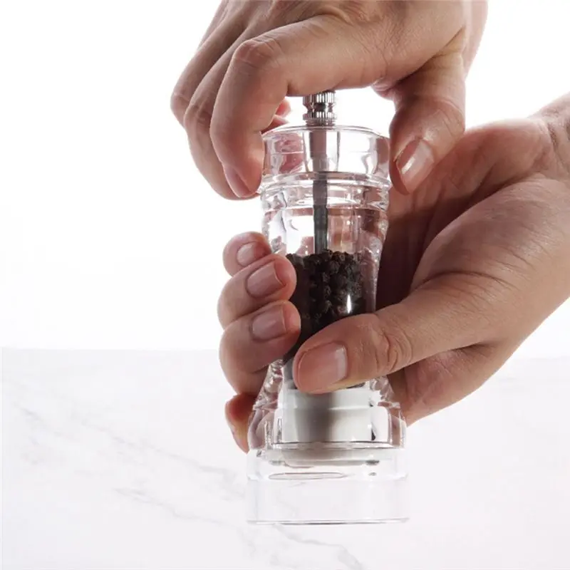 

(AIMA) Pepper Grinder- Acrylic Salt and Pepper Shakers Adjustable Coarseness By Ceramic Rotor Kitchen Accessories