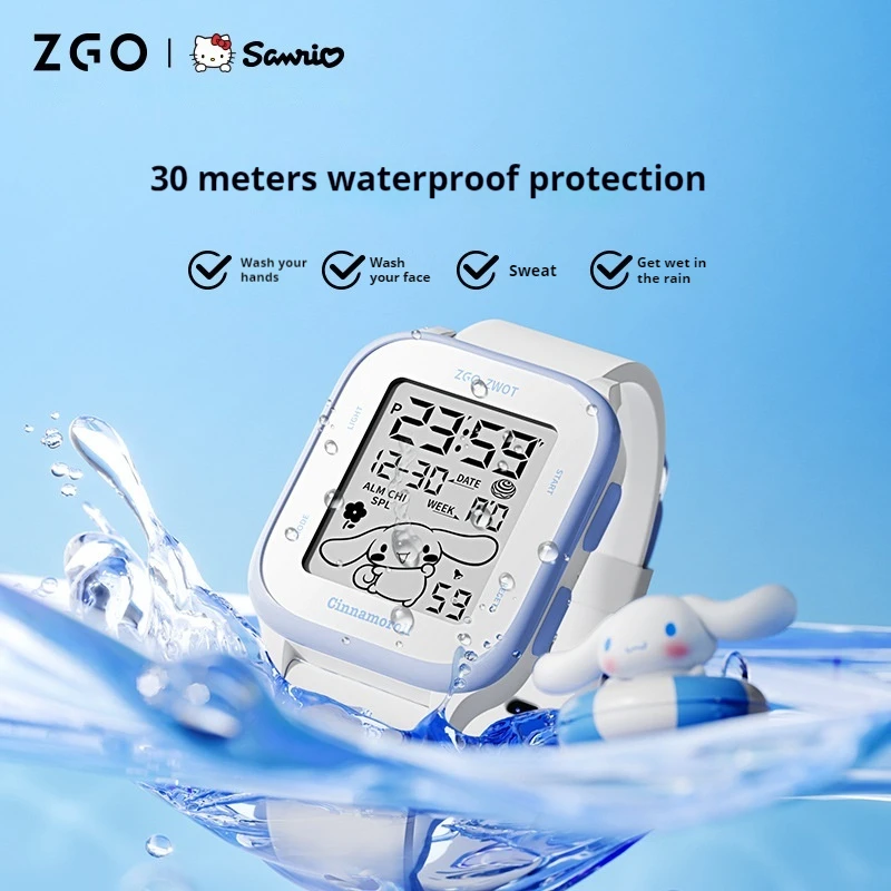 MINISO Brand Collaboration Junior High School Waterproof Luminous Multi functional Electronic Watch Both Children Birthday Gift