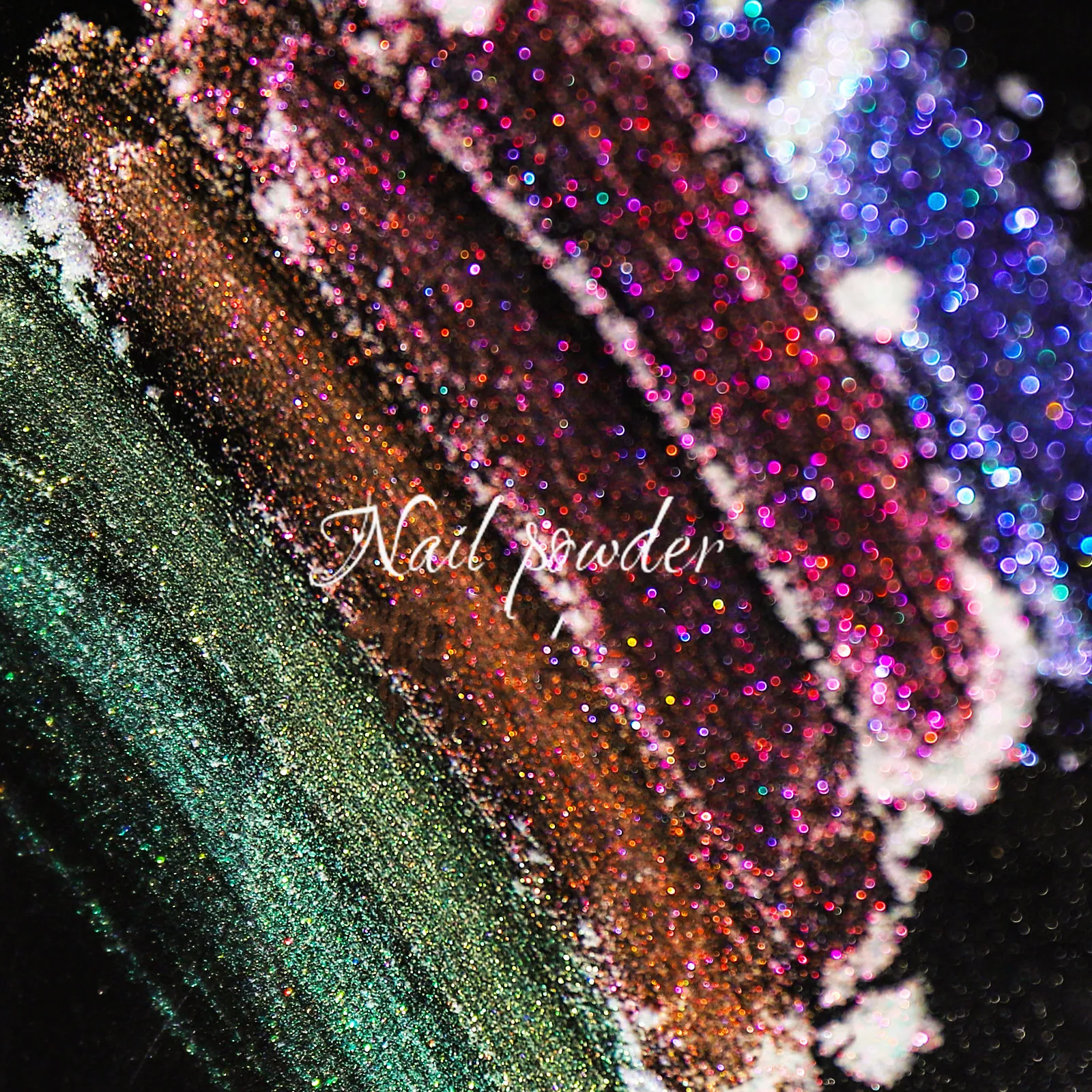Misscheering 1 Box Aurora Glitter Powder for Nail Art Decoration 2023 Fashion Multicolor Nails Accessories for Manicure Design
