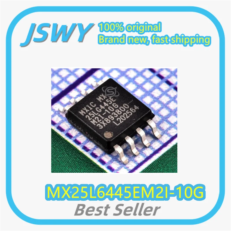 

(5/50pcs) MX25L6445EM2I-10G MX25L6445EM2 Silk Screen 25L6445E SOP-8 Memory Chip Brand New In Stock Electronics