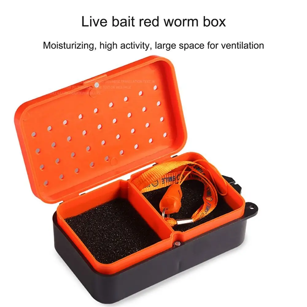 Box Durable Fishing Tackle Boxes Fishing Tool Earthworm Lure Boxs Lure Case Baits Container Worm Container Fishing Bait Box