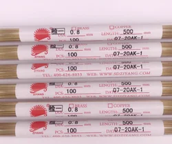 100pcs Electrode tube,Brass tube,OD0.4-1.0mm,L=500mm,single hole,Drill pipe ,electrode pipe,OD0.4 0.5 0.6 0.7 0.8 0.9 1.0mm