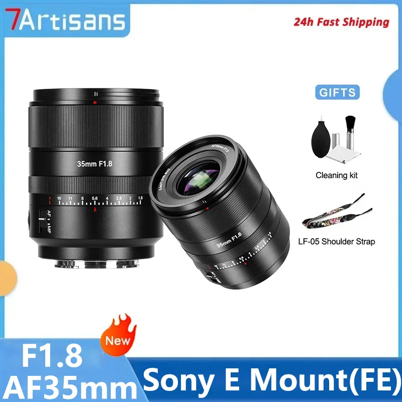 7artisans 35 мм F1.8 полнокадровый широкоугольный объектив с автофокусом для Sony E Mount A7iii A7RV A7RIV A7 II 7C II 7S III