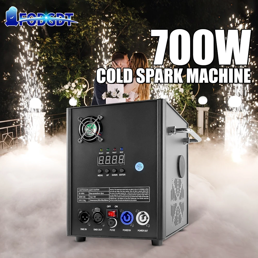 700W Cold Spark Machine Fireworks Machine 500W Wedding Cold Sparklers With Remote DMX Control Special Equipment For DJ Disco