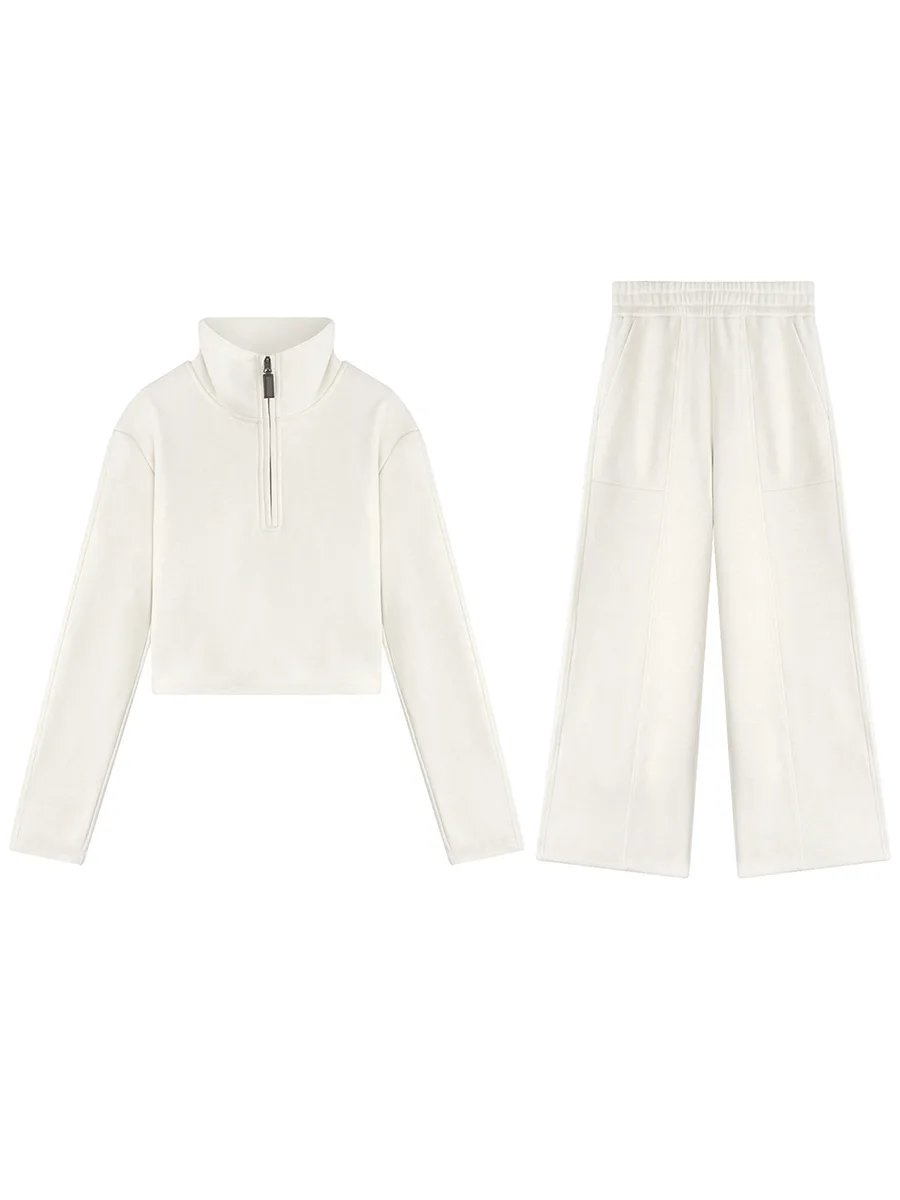 

Комплект Thiened Special Fce: Женский осенний костюм из двух предметов с 3D-кроем, облегающий свитшот и брюки с высокой талией, повседневный стиль