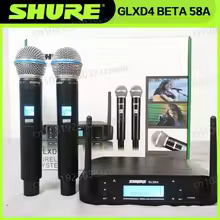 Shure GLXD4 Beta 58a Wireless Microphone UHF Dynamic Professional Speech Broadcast Party Stage Singing Handy Speaking Trumpet - AliExpress 