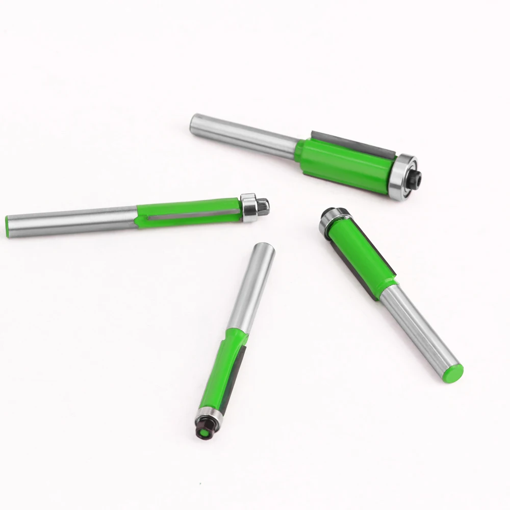 LAVIE 1pc 1/4 pollici gambo 6.35mm punta a filo per fresa per legno con cuscinetto fresa lavorazione del legno MC01029
