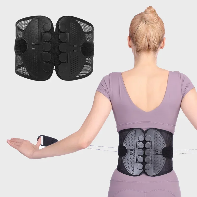 

Waist Double Pull Pulley Breathable Support and Shaping Waist Fixed Support Belt Pelvic Waist MiddleTrainer Belt for Fixation