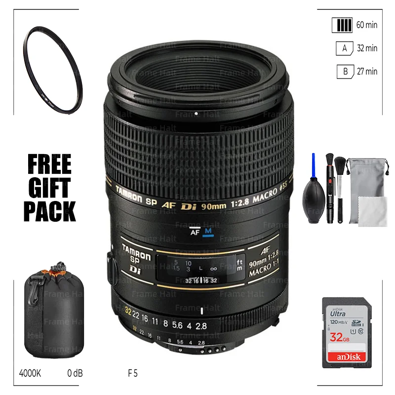 Lente Tamron SP AF90mm F/2.8 Di 1:1 Macro (272E) para Sony, Canon EF y Nikon F Mount