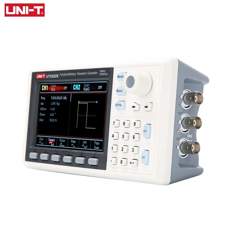 UNI-T UTG932E UTG962E Function Arbitrary Waveform Generator Signal Source Dual Channel 200MS/s Frequency Meter 30Mhz 60Mhz
