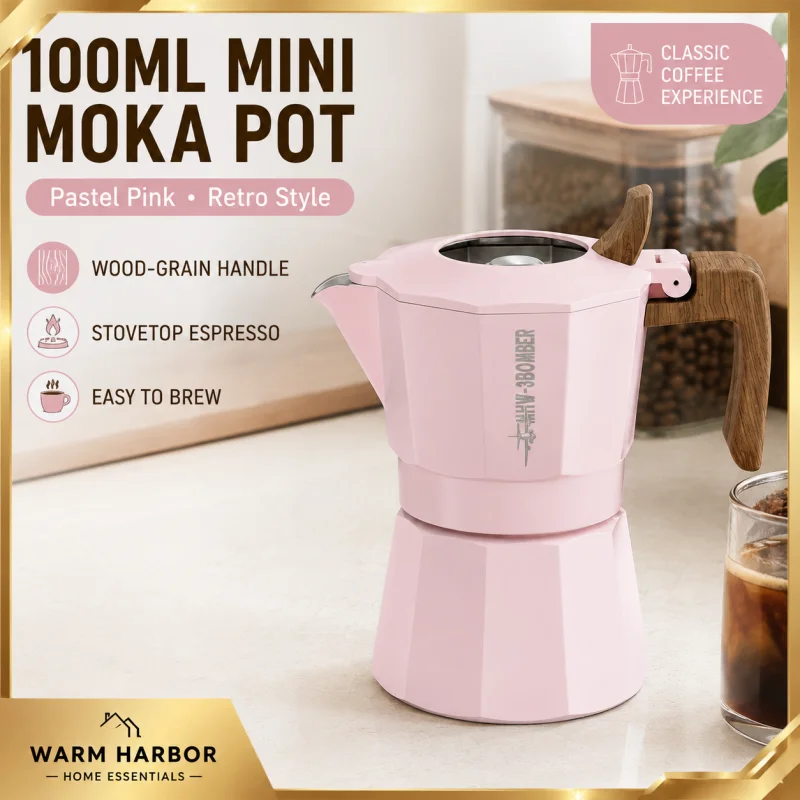 Camp Percolator Coffee - MHW-3BOMBER モカポット 100ml 直火式エスプレッソメーカー パーコレーターコーヒーポット IH調理器対応