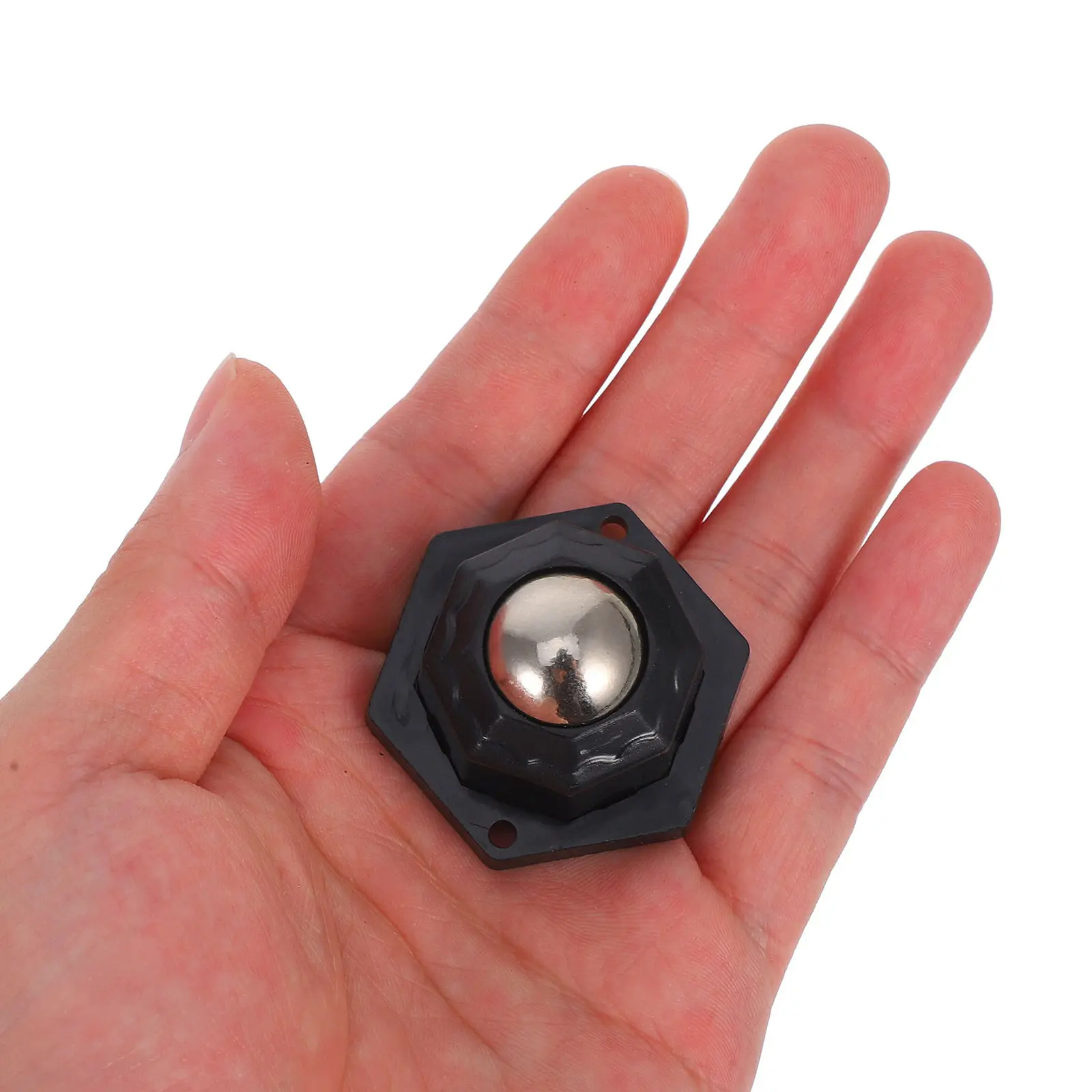 4Pcs Mini Heavy Duty Ball Casters Stainless Steel Ball Bearing Rollers Universal for Coffee Machine Craft Box Laundry Basket