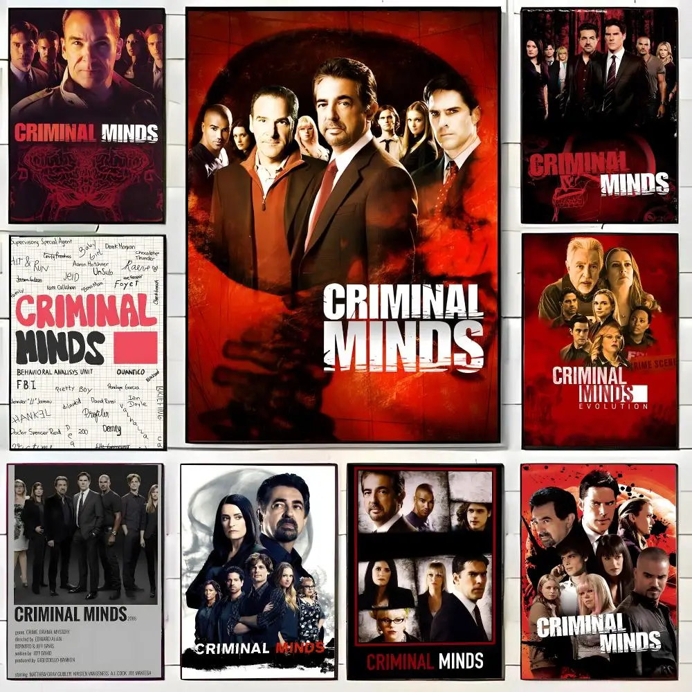 Criminal Minds Poster HD Self-Adhesive Wall Decals For Living Room & Bedroom Home Decor Gift