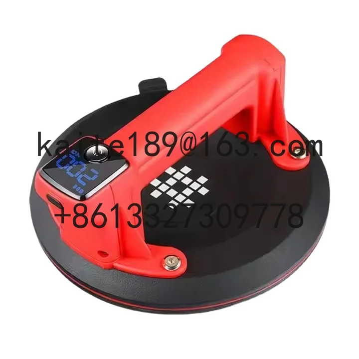 

P618A Vacuum Suction Cup Electric Battery Power Tile Ceramic Vacuum Lifter Tools Glass Tilling Lift With Digital Display