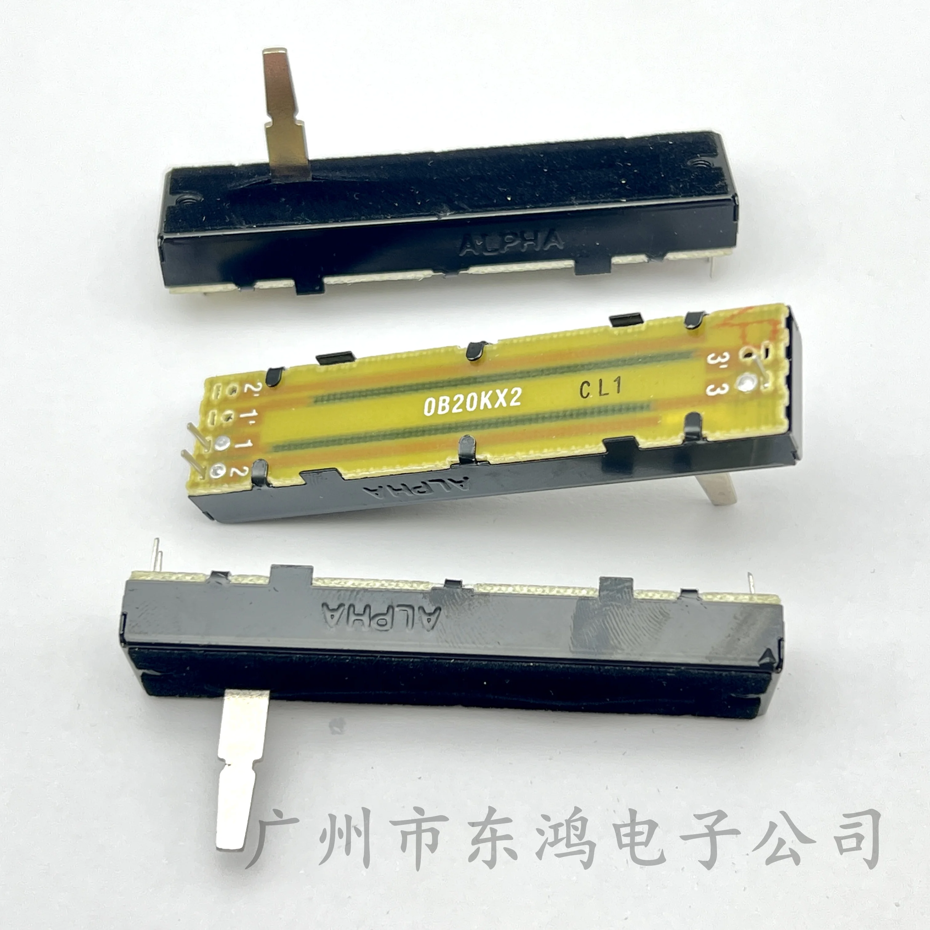 1 pcs Taiwan ALPHA 73mm straight slide potentiometer single 20k shaft length 20MM