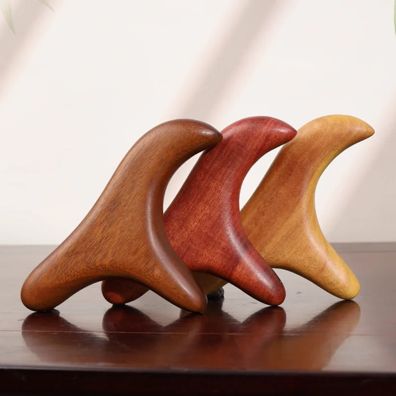 

1 шт., массаж точки триггера для шеи, ног, сандалового дерева, инструменты Гуа Ша, домашний тренажерный зал, профессиональный терапевтический массажный инструмент для спины, ног, рук, лица