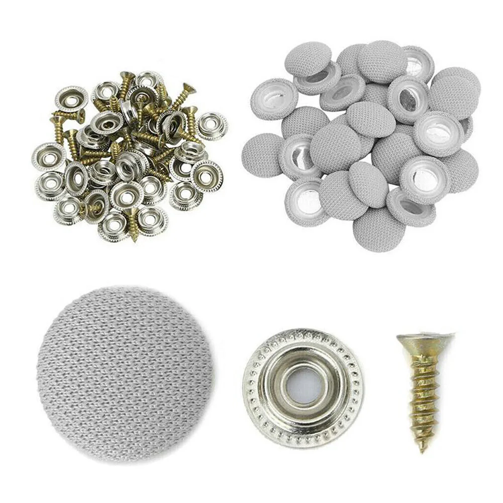 Roof Buckles Clips Repair for headliner W/Screws Nail 60Pcs/Set Car Accessories Car Roof Buckles High Quality Material