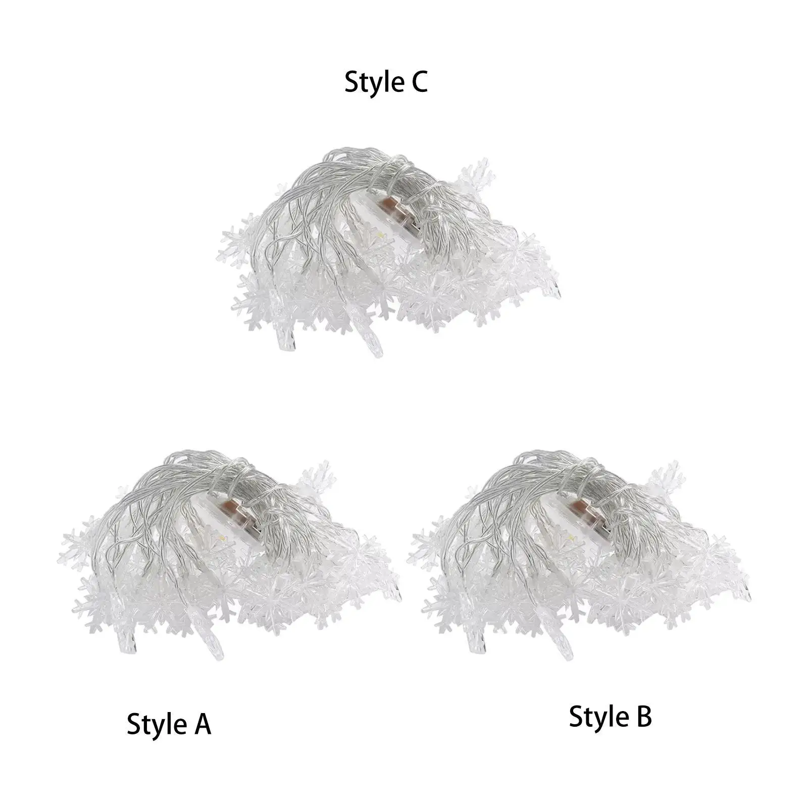 

Snowflake Christmas Lights Christmas Decor for New Year Theme Party Wall