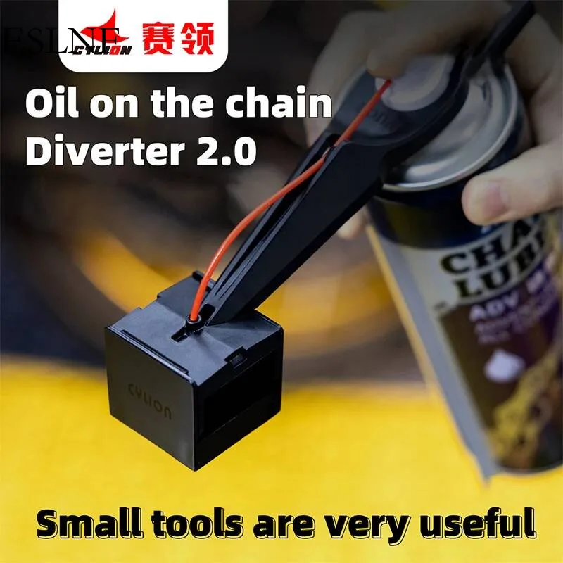 ESLNF Upgraded Version Motorcycle Spray Lube Oiler Tool Mess-Free Wax Cleaner Attachment Chain Oil Applicator