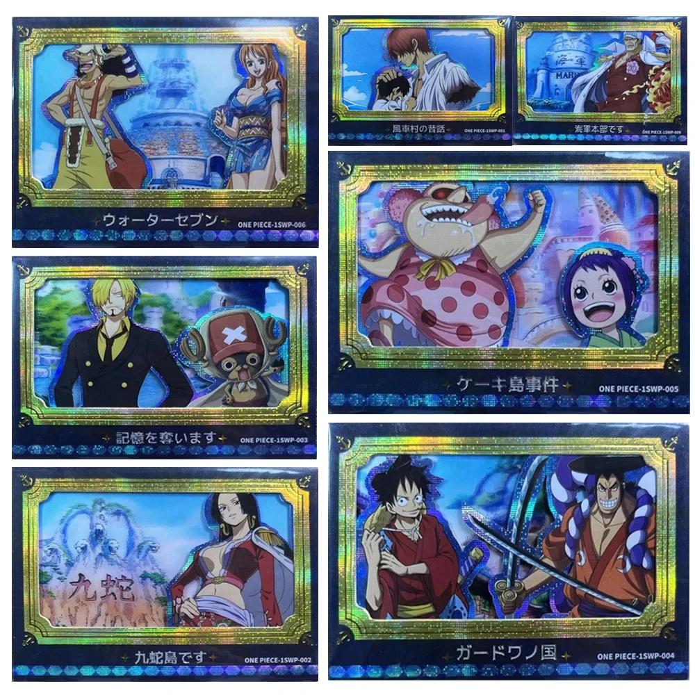 

one piece SWP DIY Shanks Hancook Ace Saab Vivi DIY Luffy Sanji Collection Cards Christmas Birthday Gifts Children's Toys