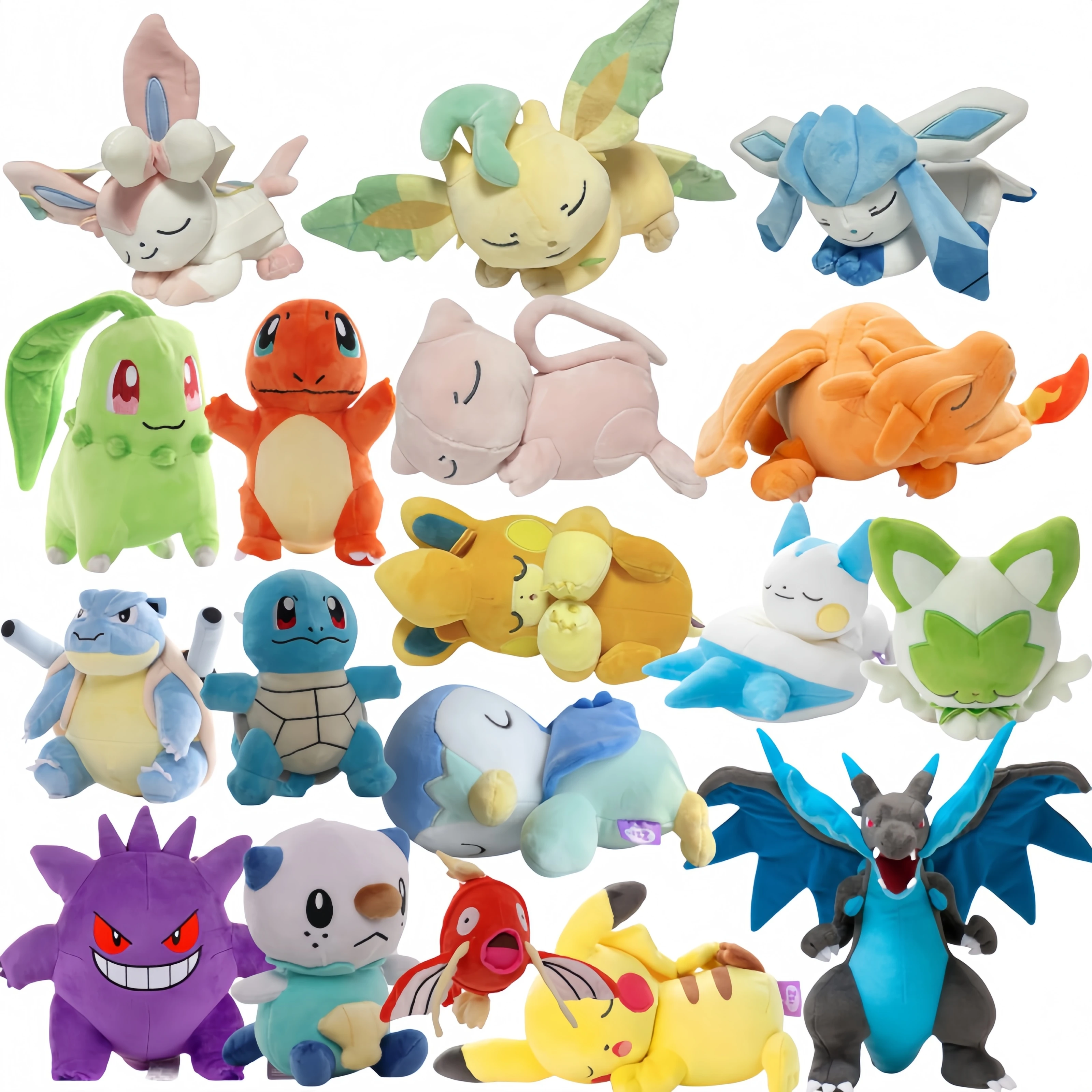 

70 стилей Pokemon Pikachu Charizard плюшевая Sylveon Blastoise Gengar Pawmi игрушки Magikarp Oshawott Spheal мягкая кукла рождественские подарки