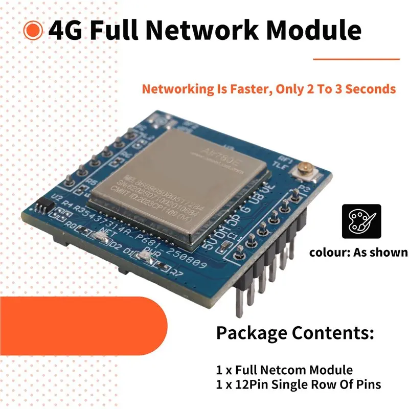 4G Module Luat Air780e Full Netcom Module Mini Iot Serial Communication Data Transmission DTU Multifunction Module