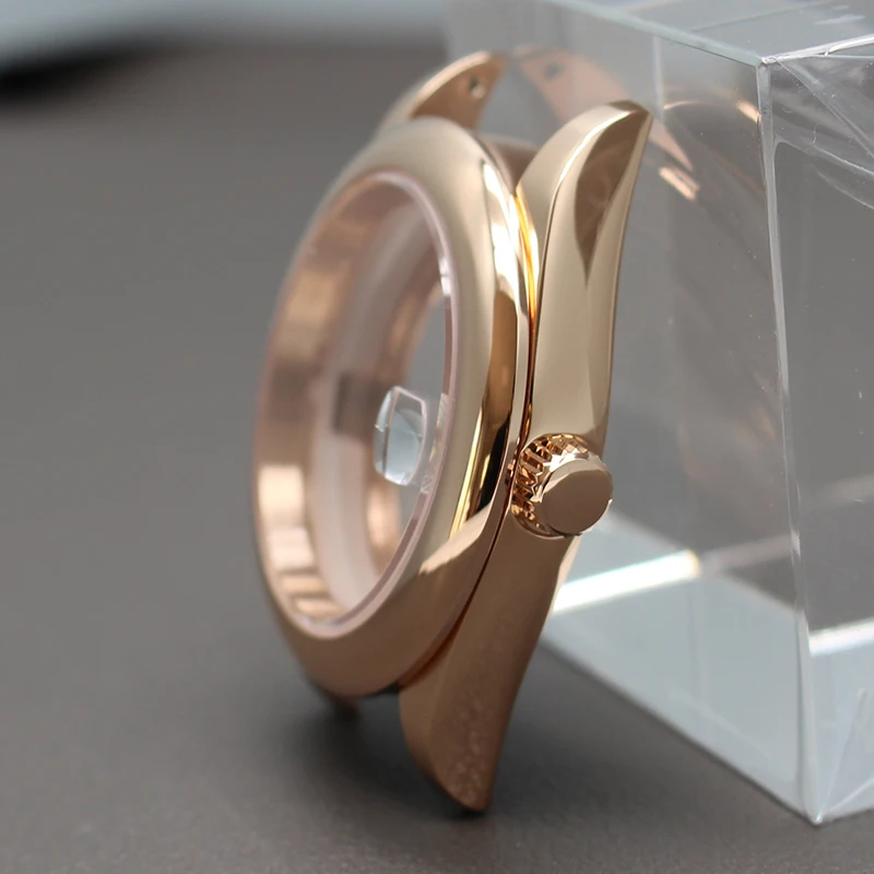 남성용 로즈 골드 시계 케이스, 오이스터 세이코 NH35 NH36 NH34/38 4R36 미요타 8215 8205 무브먼트, 28.5mm 다이얼 사파이어 글래스, 36mm 40mm