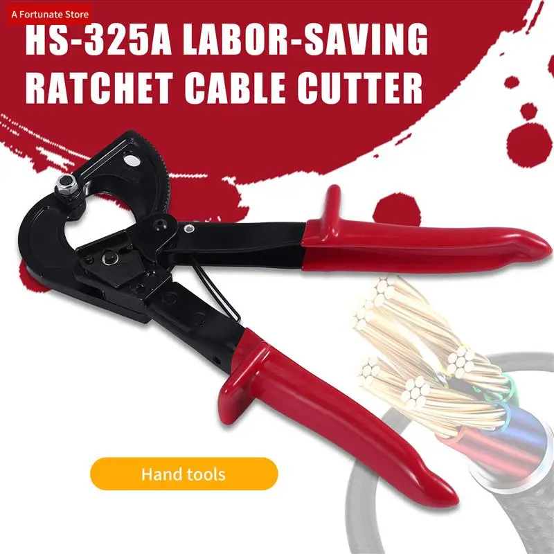 

HS-325A 240Mm2 Ratcheting Ratchet Cable Cutter Germany Design Wire Cutter-A78G
