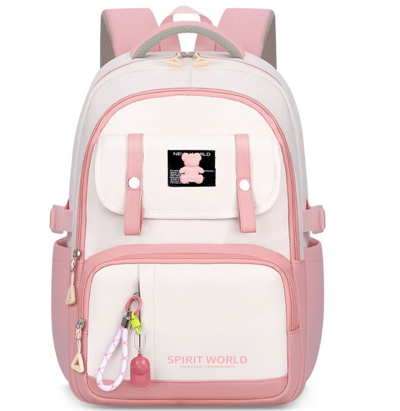 Fashionable Large Capacity Student Backpack School Bags Boys Girls  Teenagers Mochila Waterproof Primary Schoolbag Book Bag