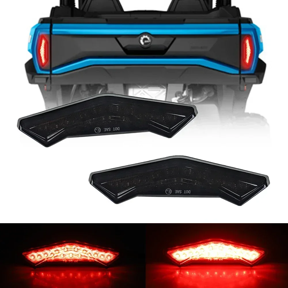 Pair Rear Smoked LED Brake Tail Lights # 710006633 For 2021 Can Am Commander MAX XT DPS