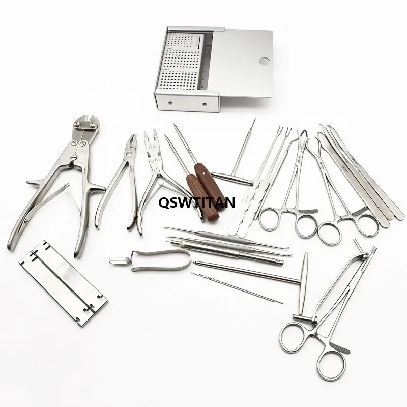 Mini Fragment Instrument Kit Small Animal Fracture Installation Set Upper Limb Veterinary Orthopedic Instruments